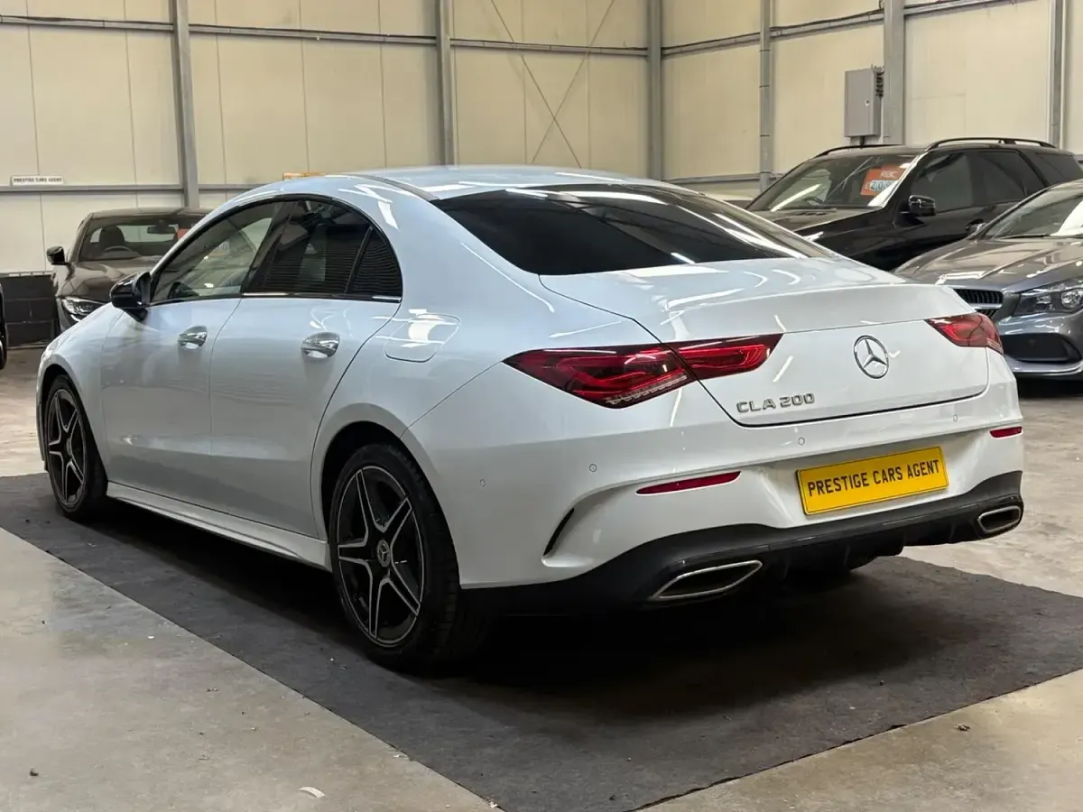 Used Mercedes CLA200 AMG Line Premium 163 HP (119 kW) 2023 White Coupe