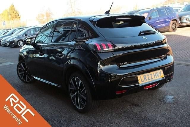 Used Peugeot 208 GT 100 HP (73 kW) 2022 Black Hatchback
