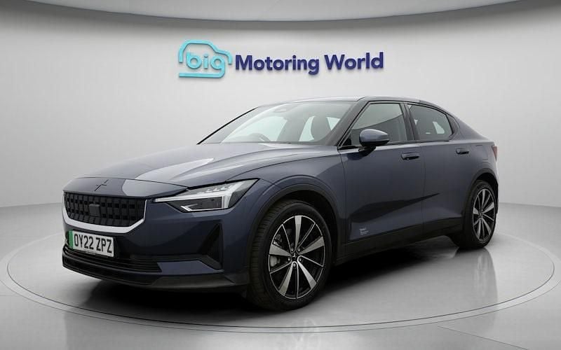 Begagnad Polestar 2 Long Range Single Motor 300 kW (408 HK) 2022 Blå Halvkombi
