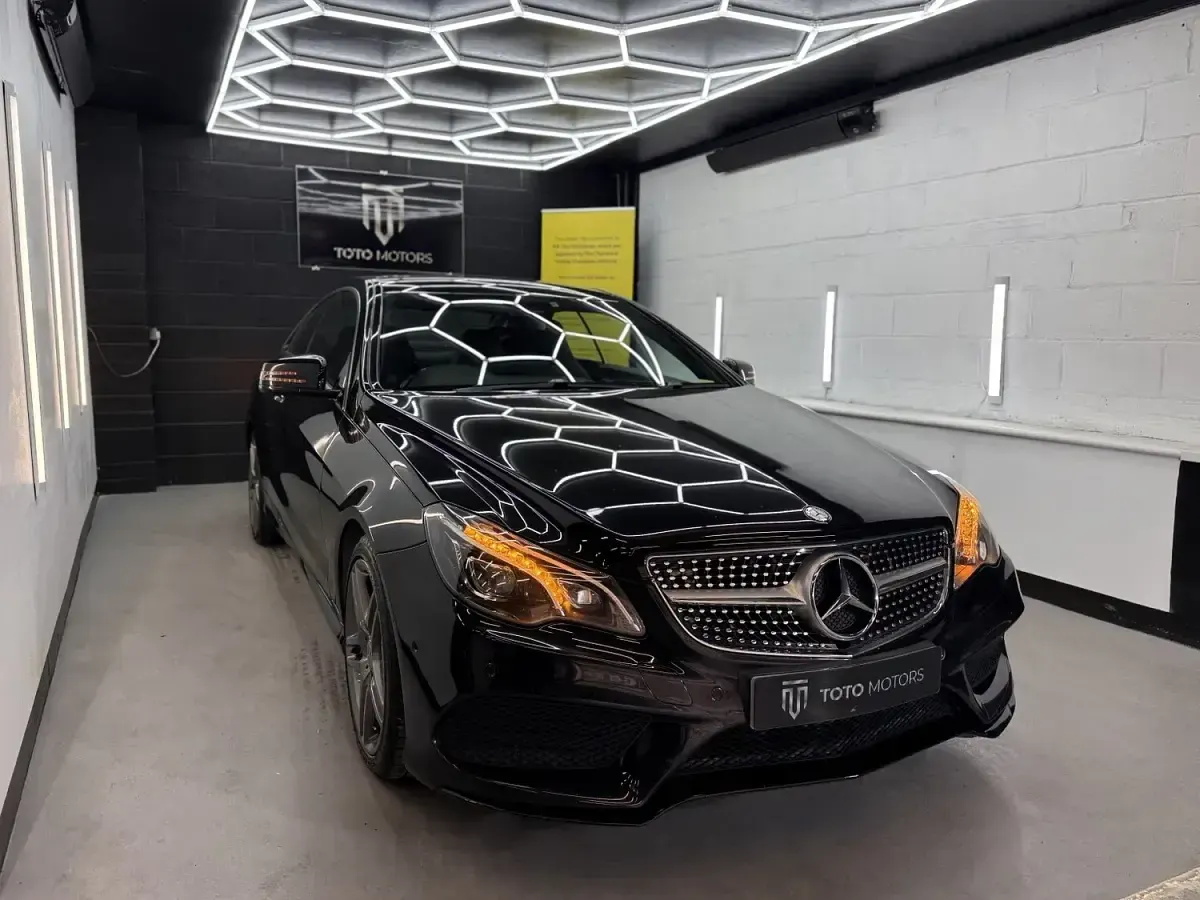 Used Mercedes E220 AMG line 2015 Black Coupe