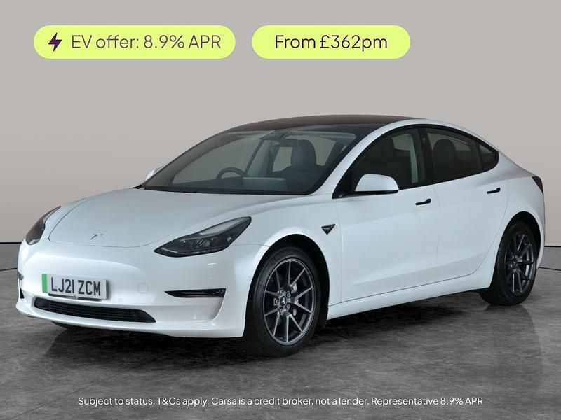 White Used 2021 Tesla Model 3 Long Range AWD Sedan | £19,867 (Fair price) - Image 1/2