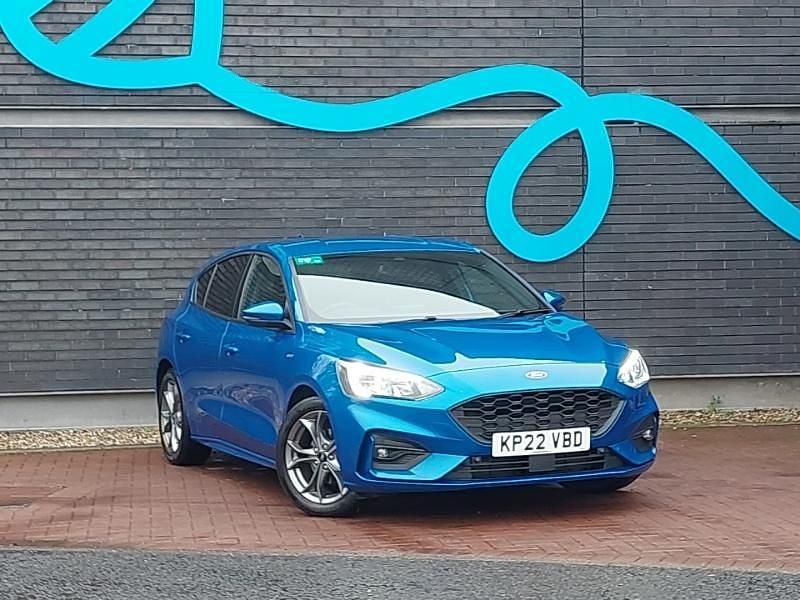 Blue Used 2022 Ford Focus ST-Line Hatchback | £12,998 (Good price) - Image 1/4