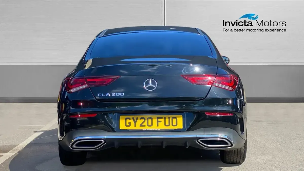 Used Mercedes CLA200 AMG line 163 HP (119 kW) 2020 Black Coupe