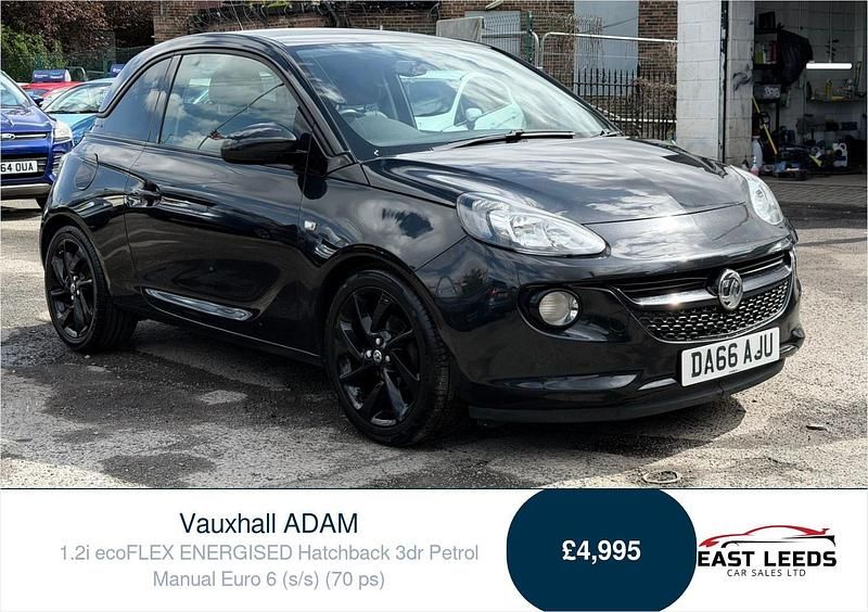 Used Vauxhall Adam S 70 HP (51 kW) 2016 Black Hatchback