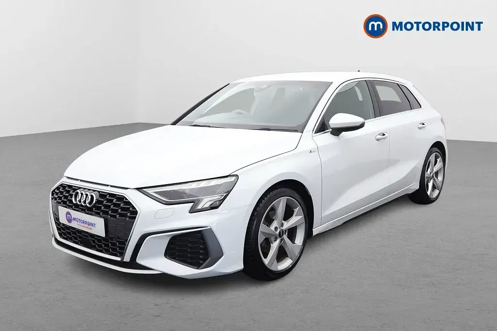 Used Audi A3 S-Line 2023 White Sedan
