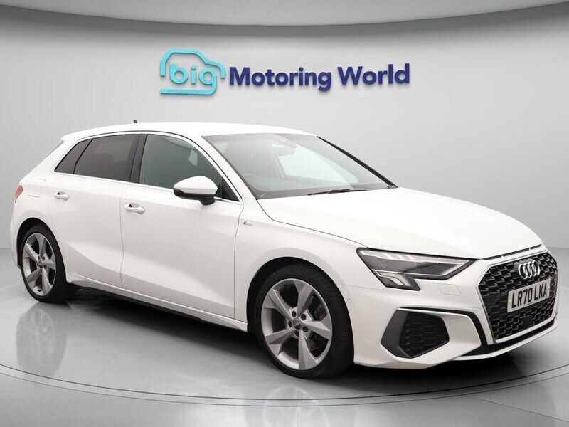 White Used 2020 Audi A3 Sportback S-Line Hatchback | £18,700 (Fair price) - Image 1/4