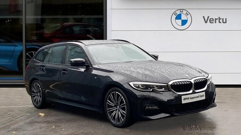 Black Used 2021 BMW 320 M Sport Estate | £22,444 (Fair price) - Image 1/4