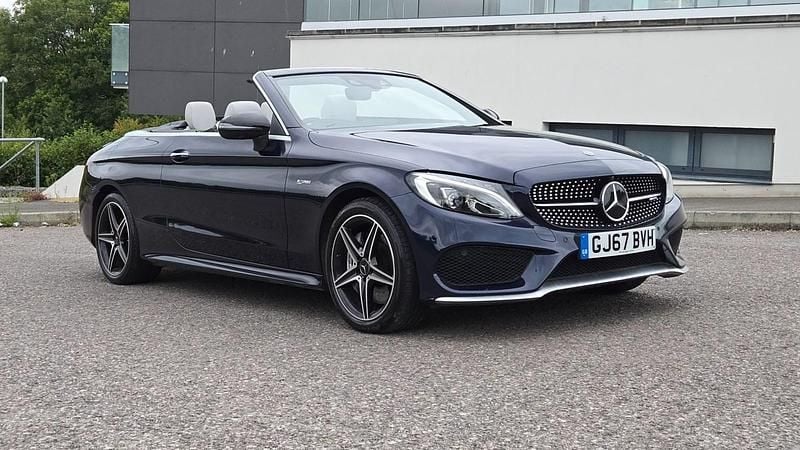 Cavansite blue metallic Used 2017 Mercedes C43 AMG Premium Plus Cabriolet | £24,995 (Fair price) - Image 1/4