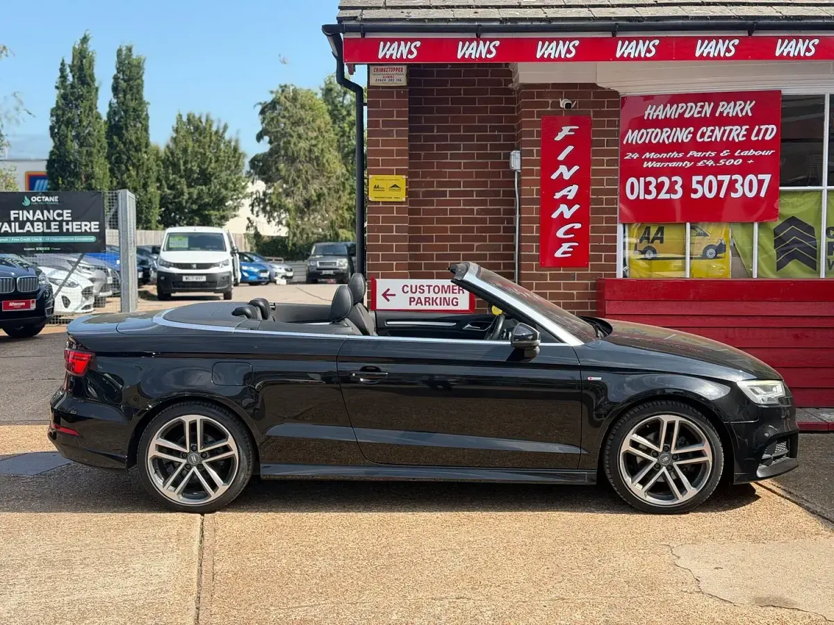 Used Audi A3 Cabriolet S-Line 150 HP (110 kW) 2017 Black Cabriolet