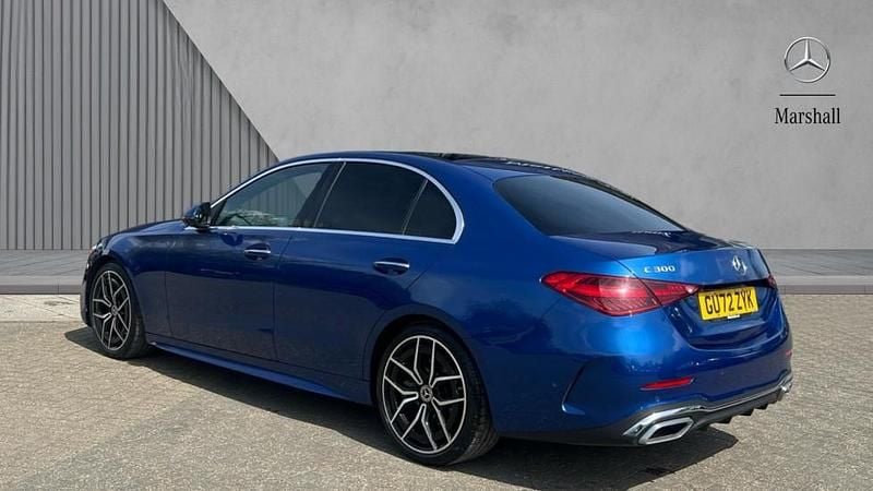 Used Mercedes C300 AMG Line Premium Plus 258 HP (189 kW) 2022 Spectral blue metallic