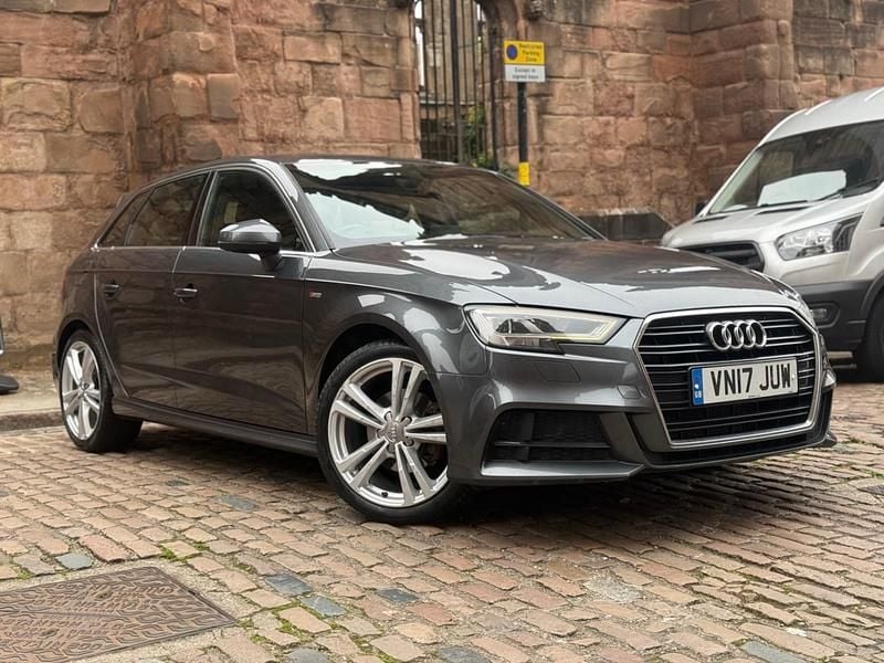Grey Used 2017 Audi A3 S-Line Hatchback | £7,499 (Good price) - Image 1/4