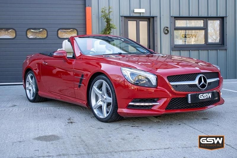 Used Mercedes SL350 AMG 302 HP (222 kW) 2014 Red Cabriolet