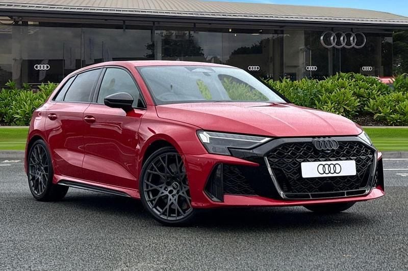 Red New 2025 Audi RS3 Comfort Sedan | £63,015 - Image 1/4