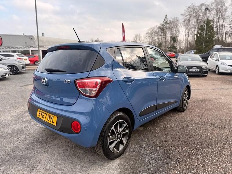 Used Hyundai i10 Premium 2017 Blue Hatchback