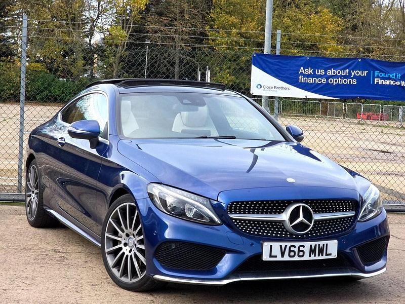Blue Used 2016 Mercedes C220 AMG Line Premium Plus Coupe | £13,990 (Expensive) - Image 1/4