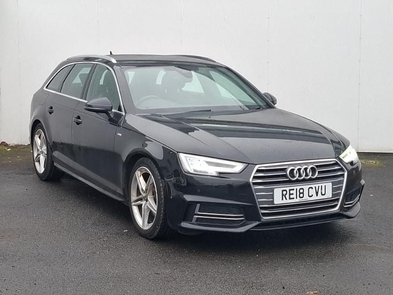 Black Used 2018 Audi A4 S-Line Estate | £12,798 (Fair price) - Image 1/4