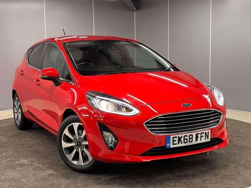 Red Used 2018 Ford Fiesta Titanium Hatchback | £8,795 (Fair price) - Image 1/4