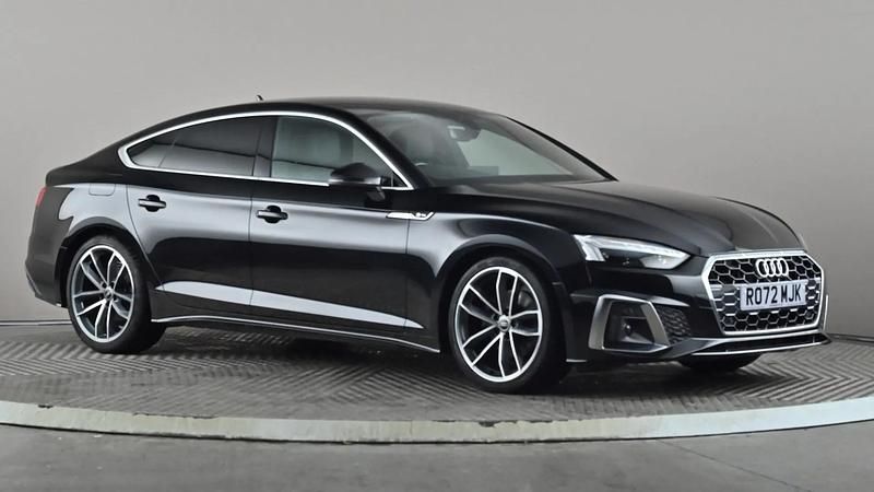 Black Used 2022 Audi A5 S-Line Hatchback | £24,098 (Fair price) - Image 1/3