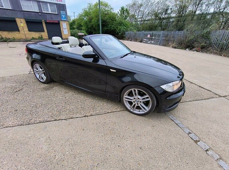 Black Used 2008 BMW 120 Cabriolet M Sport Cabriolet | £2,999 (Fair price) - Image 1/4