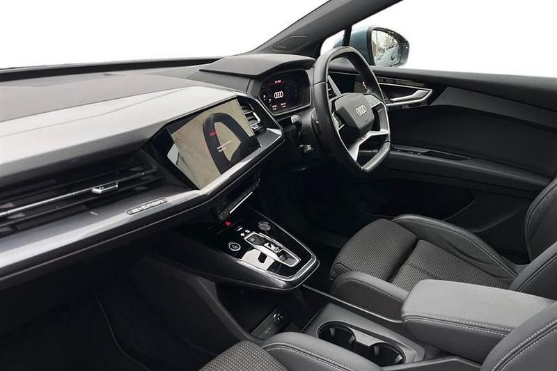 Used Audi Q4 e-tron S-Line 150 kW (204 HP) 2023 Geyser blue SUV