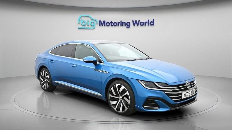 Used VW Arteon R-line 150 HP (110 kW) 2022 Blue Hatchback