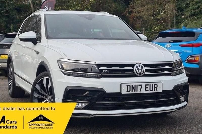 White Used 2017 VW Tiguan R-line SUV | £16,995 (Good price) - Image 1/1