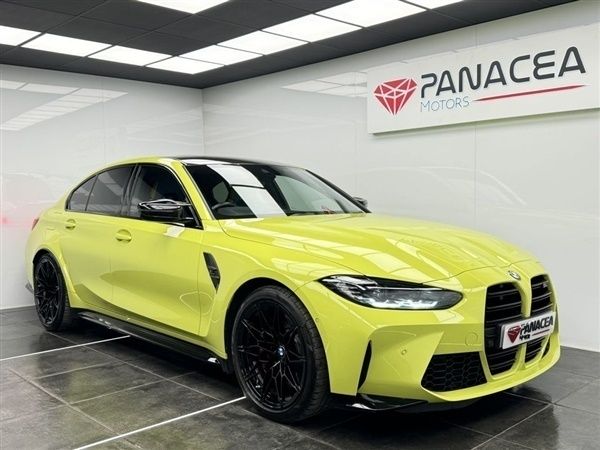 Yellow Used 2022 BMW M3 Competition Edition Sedan | £56,795 (Good price) - Image 1/1