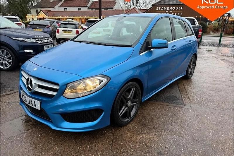 Used Mercedes B180 AMG line 109 HP (80 kW) 2015 Blue MPV