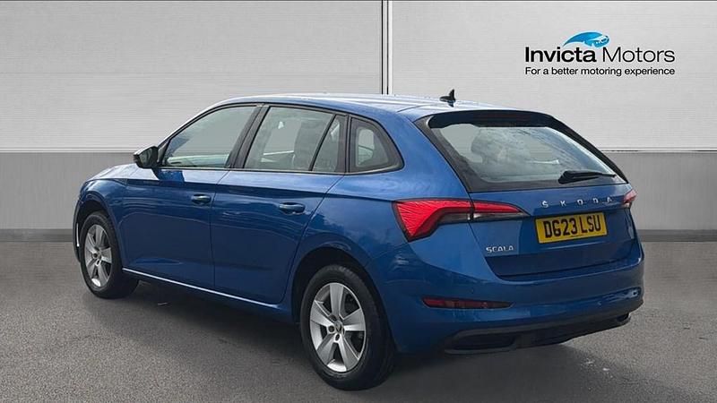 Used Skoda Scala SE 110 HP (80 kW) 2023 Race blue metallic Hatchback