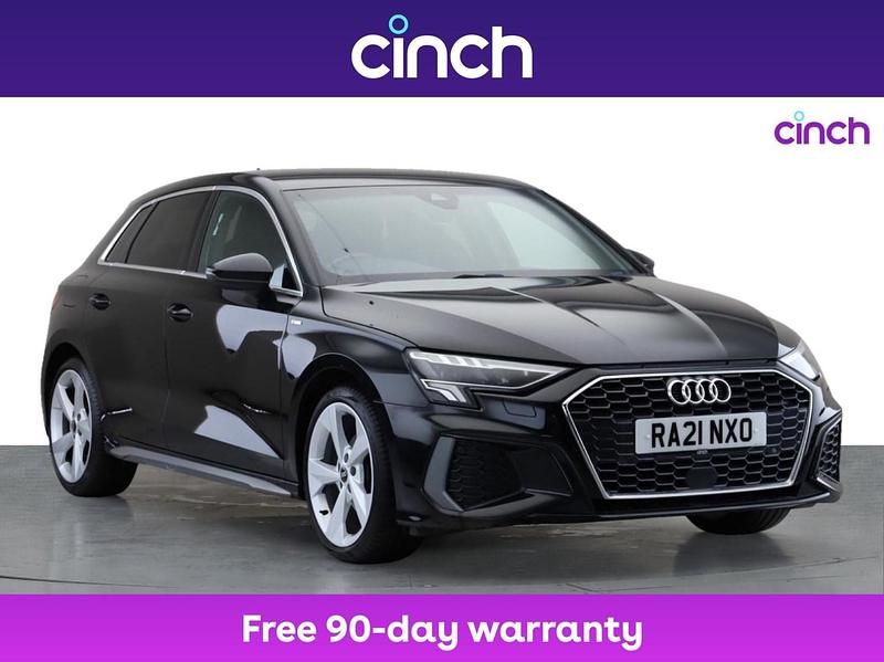 Black Used 2021 Audi A3 S-Line Hatchback | £18,699 (Fair price) - Image 1/3