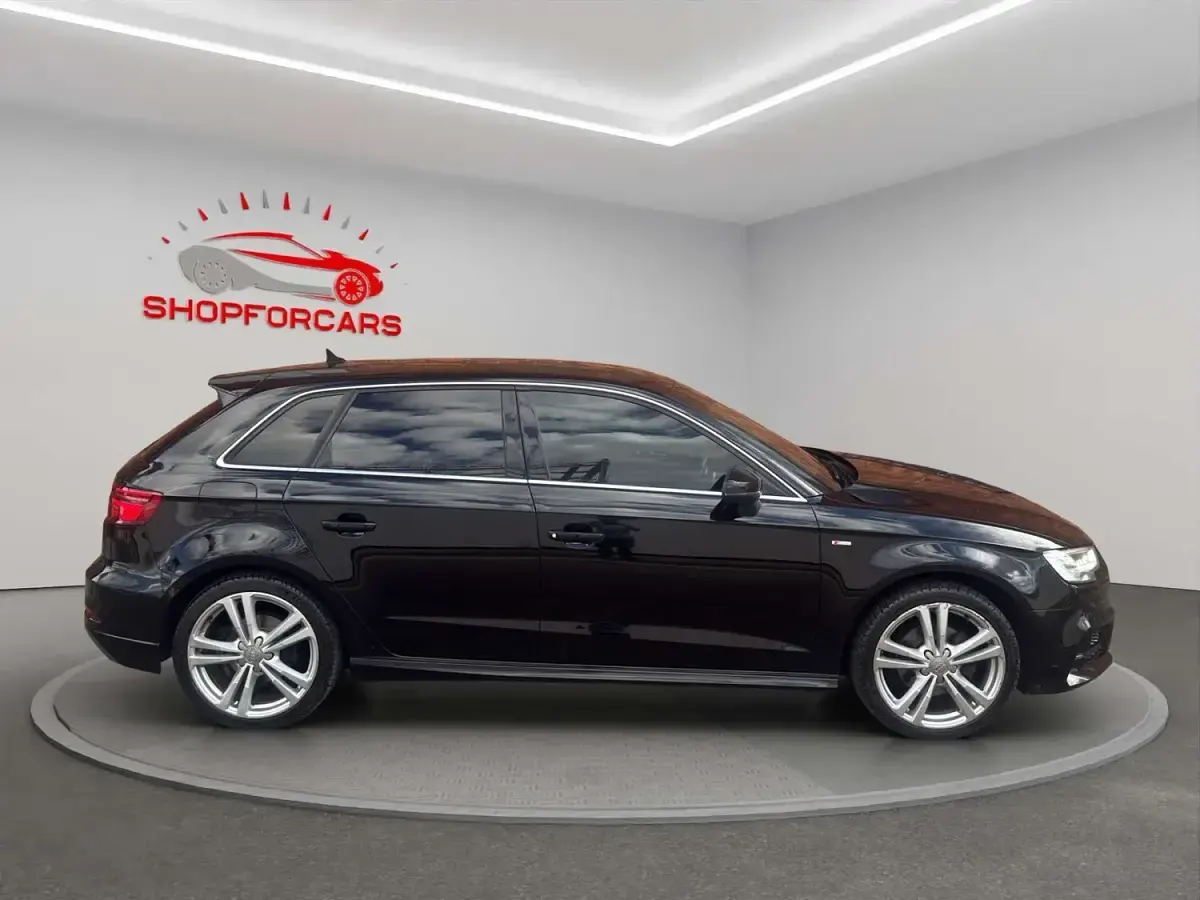 Used Audi A3 S-Line 150 HP (110 kW) 2017 Black Hatchback