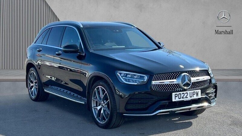 Obsidian black metallic Used 2022 Mercedes GLC300 AMG Line Premium SUV | £35,230 (Fair price) - Image 1/4