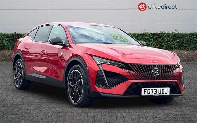 Red Used 2023 Peugeot 408 GTi Sedan | £20,241 (Fair price) - Image 1/4
