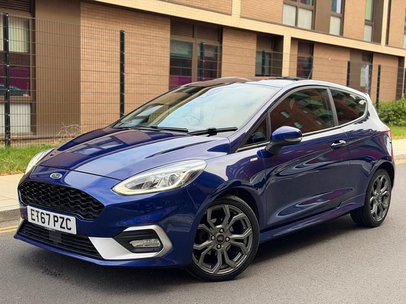 Blue Used 2018 Ford Fiesta ST-Line Hatchback | £4,490 (Good price) - Image 1/4