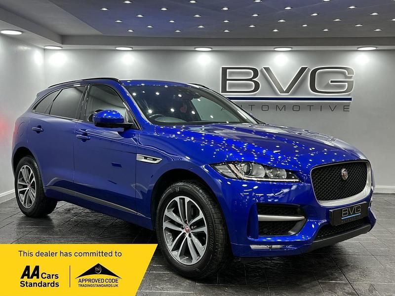 Blue Used 2018 Jaguar F-Pace R-Sport SUV | £14,994 (Fair price) - Image 1/2
