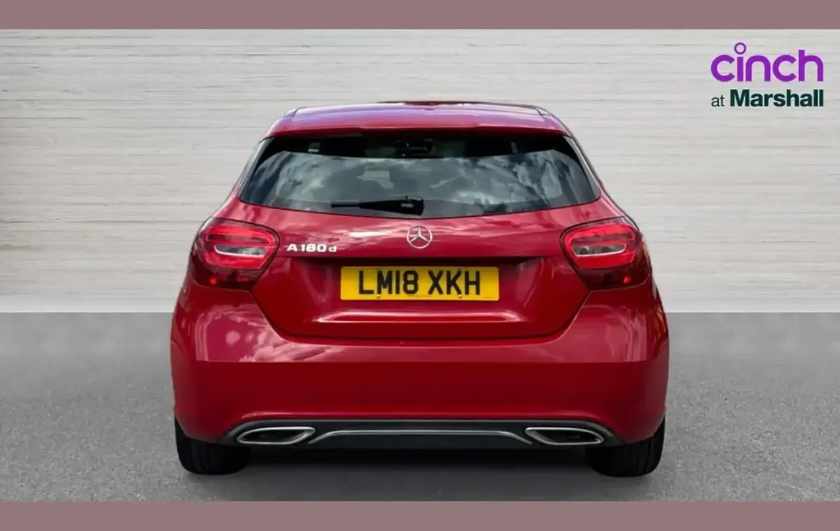 Used Mercedes A180 107 HP (78 kW) 2018 Red Hatchback