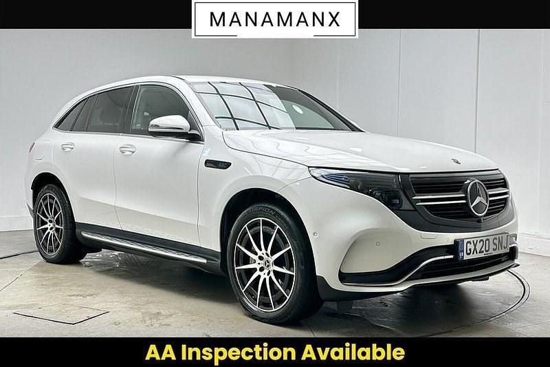 Used Mercedes EQC400 AMG line 300 kW (408 HP) 2020 White SUV