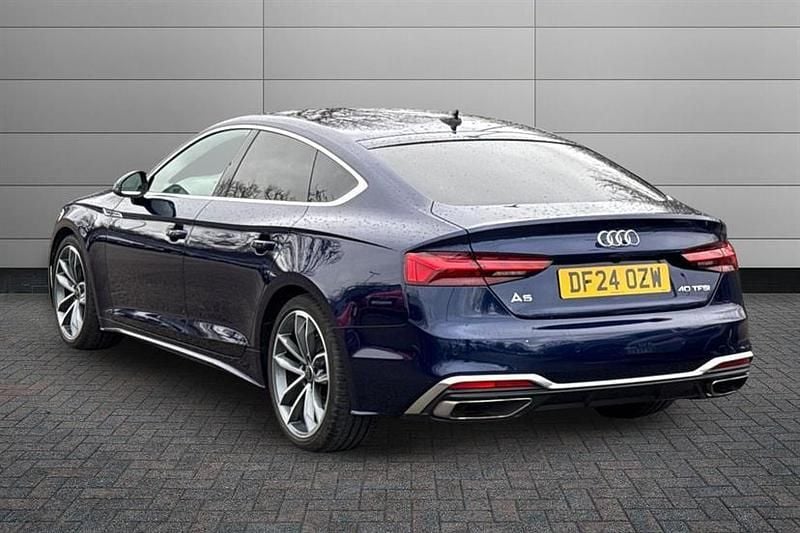 Used Audi A5 S-Line 204 HP (150 kW) 2024 Navarra blue Hatchback