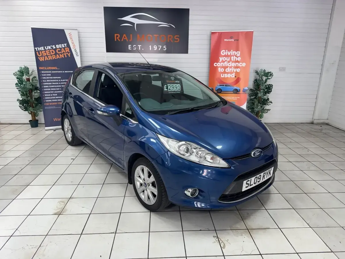Used Ford Fiesta Zetec 96 HP (70 kW) 2009 Blue Hatchback