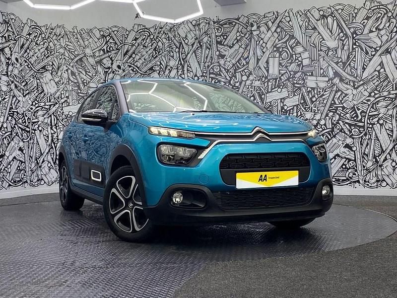 Begagnad Citroën C3 PureTech 83 HK (61 kW) 2022 Blå Halvkombi