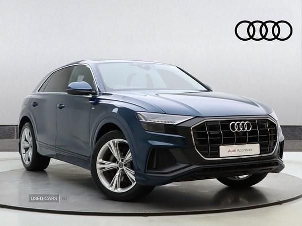 Used Audi Q8 S-Line 286 HP (210 kW) 2019 Blue SUV
