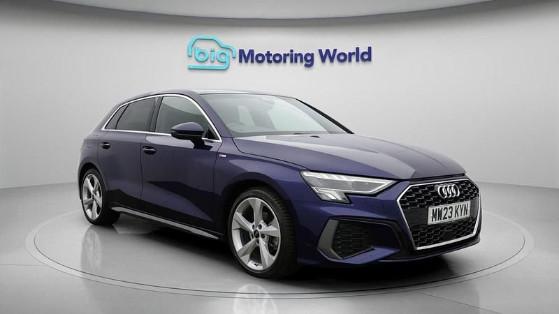 Used Audi A3 Sportback S-Line 110 HP (80 kW) 2023 Blue Hatchback