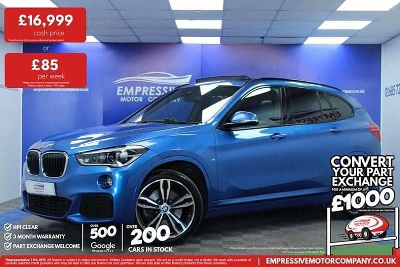 Used BMW X1 M Sport 190 HP (139 kW) 2019 Blue SUV