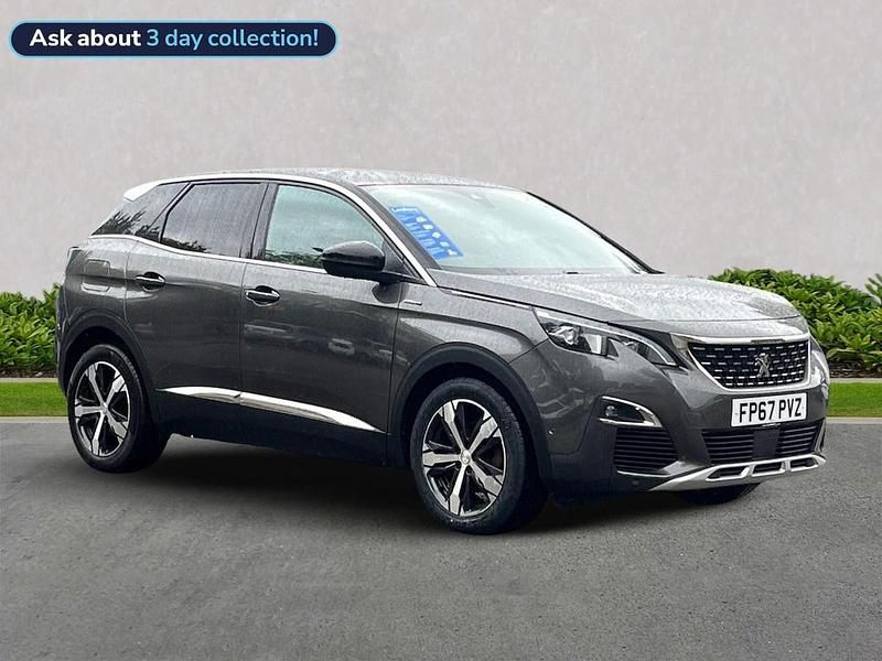 Grey Used 2017 Peugeot 3008 GT-line Hatchback | £10,299 (Fair price) - Image 1/4