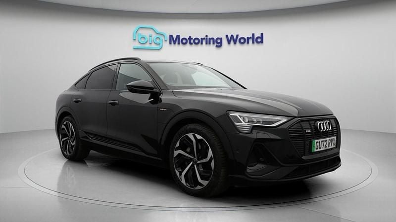 Black Used 2022 Audi e-tron Sportback Black Edition SUV | £26,000 (Good price) - Image 1/4