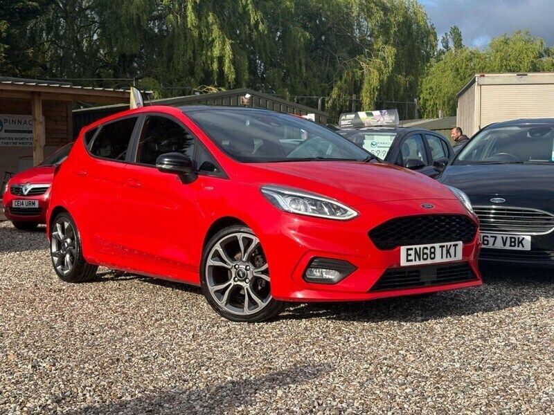 Red Used 2018 Ford Fiesta ST-Line X Hatchback | £7,499 (Fair price) - Image 1/4