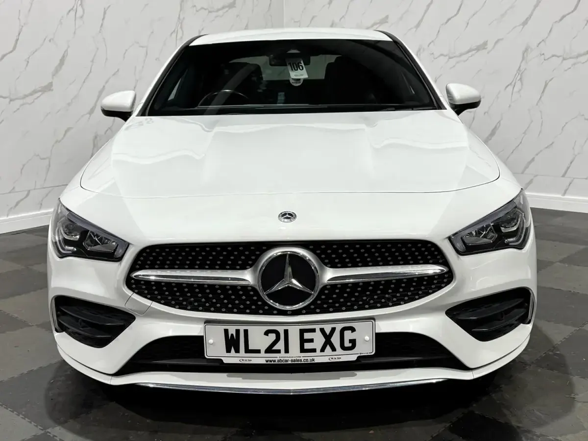 Used Mercedes CLA200 AMG line 163 HP (119 kW) 2021 White Coupe