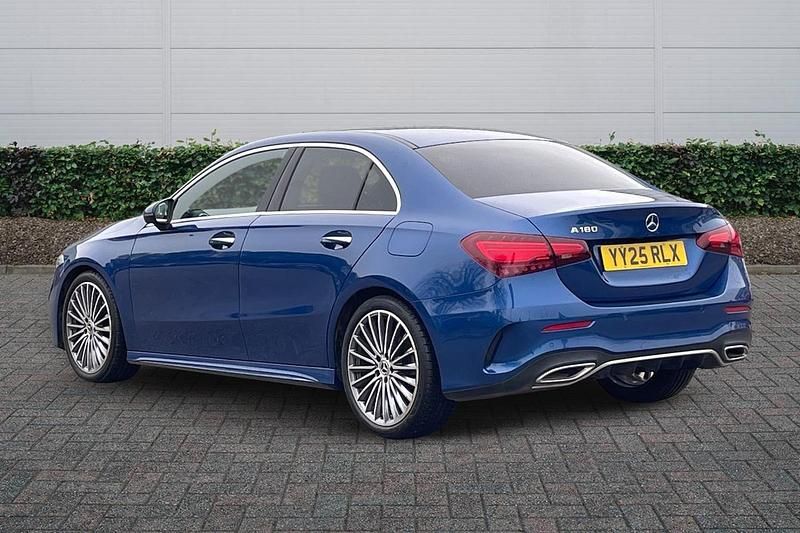 Used Mercedes A180 AMG Line Premium 136 HP (100 kW) 2025 Blue Sedan