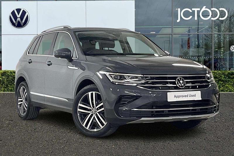 Grey Used 2021 VW Tiguan Elegance SUV | £24,547 (Fair price) - Image 1/4