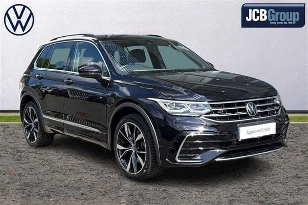 Black Used 2022 VW Tiguan R-line SUV | £27,990 (Fair price) - Image 1/4